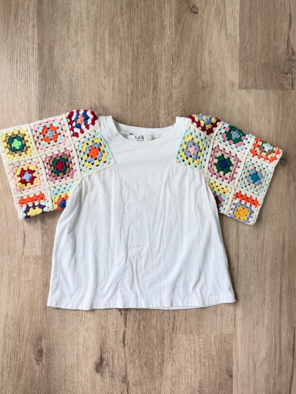 SEA NEW YORK Gabriela Crochet T-Shirt SMALL